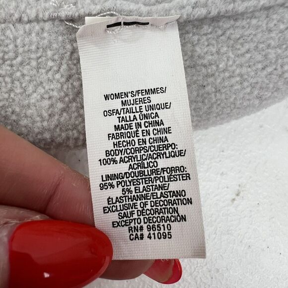 Under Armour Women’s UA Around Town Beanie Knit Cream Fleece Lined Warm OSFM - Picture 10 of 13